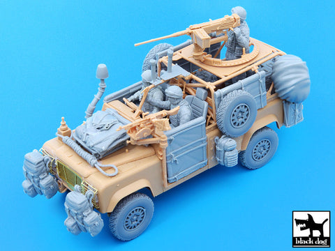 ブラックドッグ T35051 1/35 現用イギリス ランドローバー ウルフ アクセサリーセット フィギュア3体付き