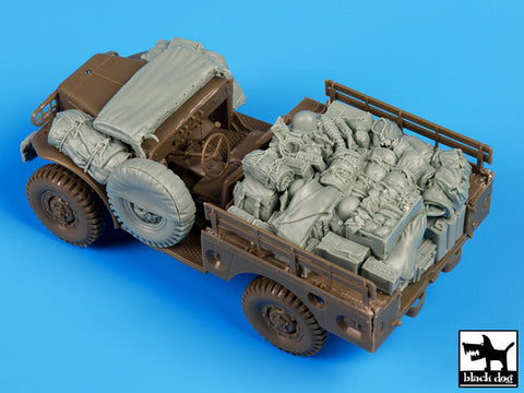ブラックドッグ T35100 1/35 アメリカ ダッジ 空挺隊 降下後 アクセサリーセット(AFVクラブ)