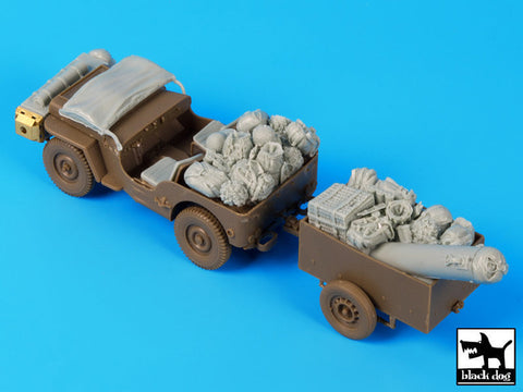 ブラックドッグ T35110 1/35 イギリス ジープ 空挺隊 降下前 アクセサリーセット(ブロンコ)