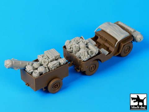 ブラックドッグ T35110 1/35 イギリス ジープ 空挺隊 降下前 アクセサリーセット(ブロンコ)