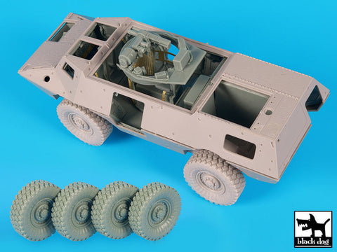 ブラックドッグ T35178 1/35 アメリカ M 1117 ガーディアン インテリア プラス ホイール アクセサリーセット(トランペッター)