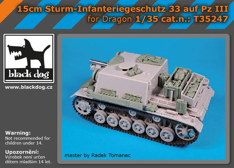 ブラックドッグ T35247 1/35 III号突撃歩兵砲33 アクセサリーセット (ドラゴン用)