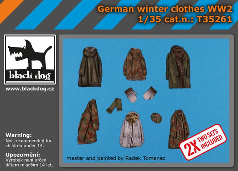 ブラックドッグ T35261 1/35 WWII ドイツ 冬季装備セット