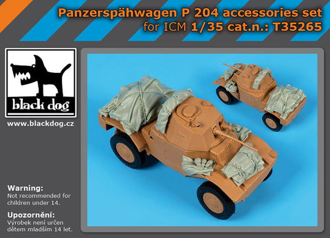 ブラックドッグ T35265 1/35 ドイツ P204装甲車 アクセサリーセット(ICM用)