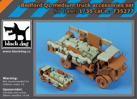 ブラックドッグ T35277 1/35 ベッドフォード QL 中型トラックアクセサリーセット (イタレリ用)