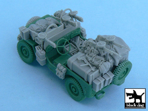 ブラックドッグ T48054 1/48 イギリス SASジープ ヨーロッパ 1944年 アクセサリーセット