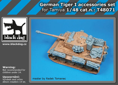 ブラックドッグ T48071 1/48 ドイツ タイガー I アクセサリーセット (タミヤ用)