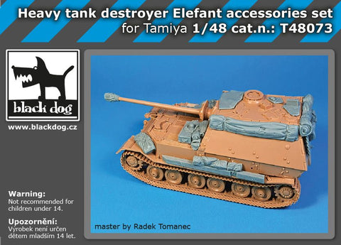 ブラックドッグ T48073 1/48 エレファント重駆逐戦車 アクセサリーセット(タミヤ用)