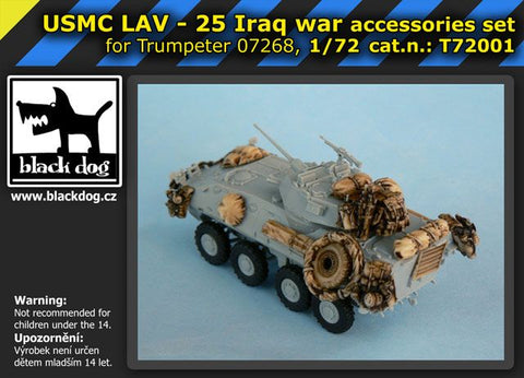 ブラックドッグ T72001 1/72 LAV 25 イラク戦争 ( トランぺッター 07268用 17 レジンパーツ)