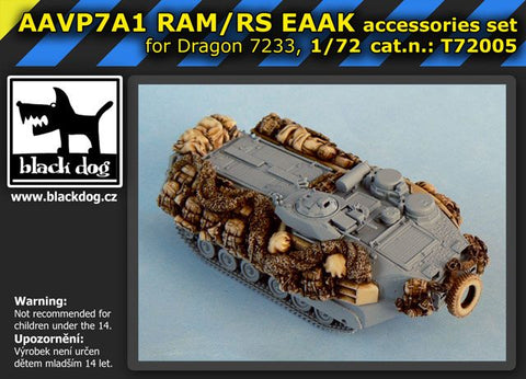 ブラックドッグ T72005 1/72 AAVP7A1 RAM/RS EAAK ( ドラゴン 07233用,10 レジンパーツ)