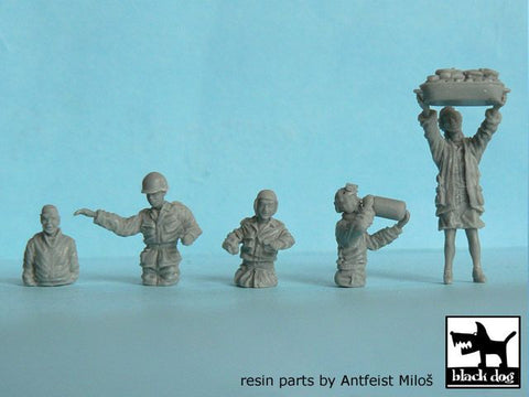 ブラックドッグ T72012 1/72 アメリカ軍 戦車クルー&民間人