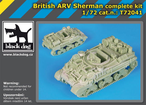 ブラックドッグ T72041 1/72 イギリス軍 シャーマンARV(装甲回収車) ( ドラゴン用)