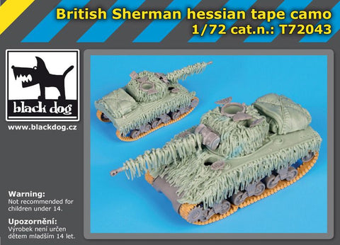 ブラックドッグ T72043 1/72 イギリス軍 シャーマン ヘシアンテープ・カモフラージュセット ( ドラゴン用)