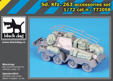ブラックドッグ T72058 1/72 Sd Kfz 263 アクセサリーセット ( ドラゴン用)