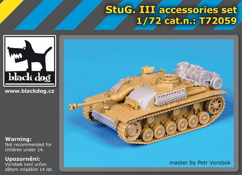 ブラックドッグ T72059 1/72 III号突撃砲 アクセサリーセット ( レベル用)