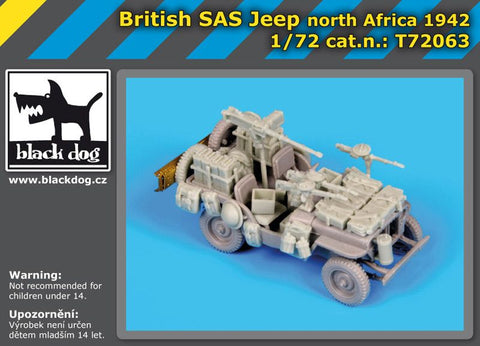 ブラックドッグ T72063 1/72 ブリティッシュ SAS ジープ ノースアフリカ 1942 ( ドラゴン用)