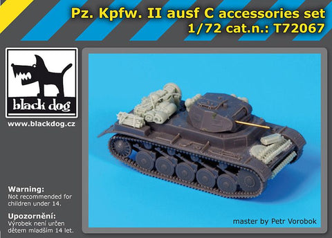 ブラックドッグ T72067 1/72 II号戦車 C 型 アクセサリーセット ( S -model用)