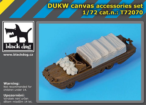 ブラックドッグ T72070 1/72 DUKW キャンバス アクセサリーセット ( イタレリ用)