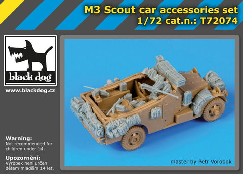 ブラックドッグ T72074 1/72 M3 スカウトカー アクセサリーセット ( イタレリ用)