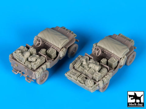 ブラックドッグ T72082 1/72 アメリカ軍 ジープ アクセサリーセット ( ドラゴン用)