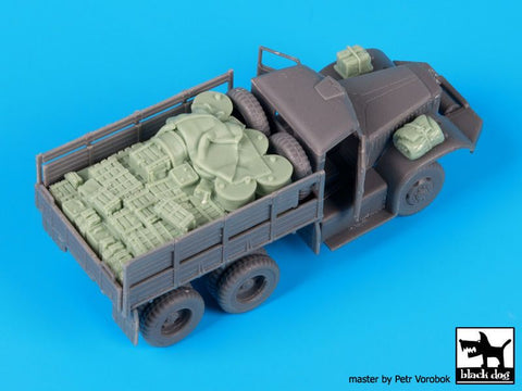 ブラックドッグ T72089 1/72 T 968 カーゴトラック アクセサリーセット ( IBG Models用)