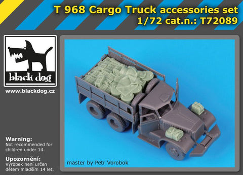 ブラックドッグ T72089 1/72 T 968 カーゴトラック アクセサリーセット ( IBG Models用)