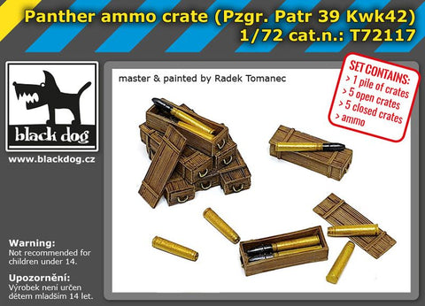 ブラックドッグ T72117 1/72 パンサー用弾薬箱