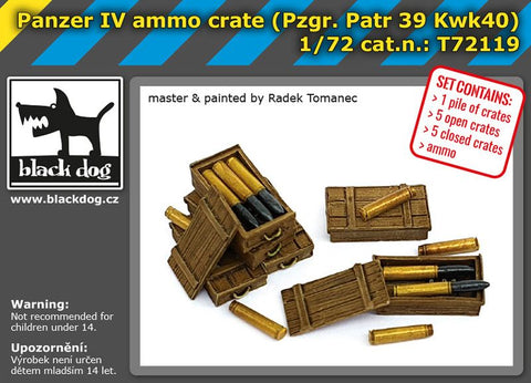 ブラックドッグ T72119 1/72 パンサー IV用弾薬箱