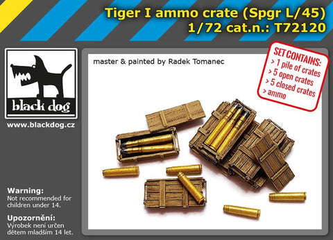 ブラックドッグ T72120 1/72 タイガー I 用弾薬箱