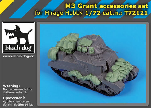 ブラックドッグ T72121 1/72 M3 グラント アクセサリーセット (ミラージュホビー用)