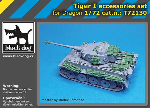 ブラックドッグ T72130 1/72 タイガー I アクセサリーセット (ドラゴン用)