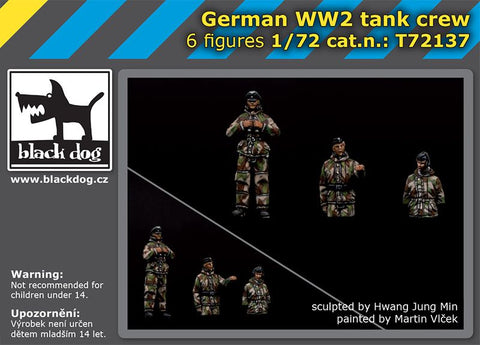 ブラックドッグ T72137 1/72 ドイツ WW II 戦車 クルー (汎用)