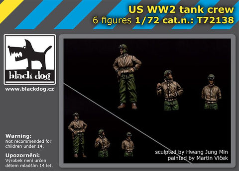 ブラックドッグ T72138 1/72 アメリカ WW II 戦車 クルー (汎用)