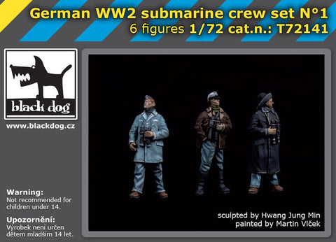 ブラックドッグ T72141 1/72 ドイツ WWII 潜水艦クルーセット No.1
