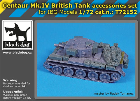 ブラックドッグ T72152 1/72 イギリス巡航戦車 セントーMk.IV アクセサリーセット ( IBG モデルズ用)