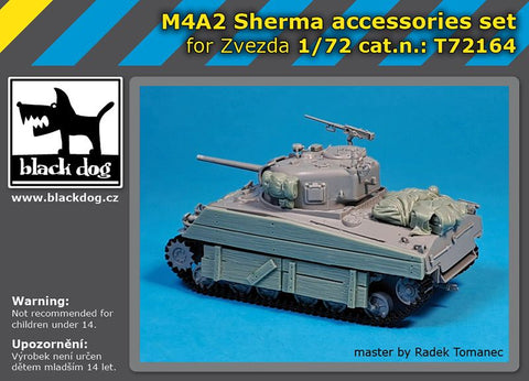 ブラックドッグ T72164 1/72 M4A2 シャーマン アクセサリーセット(ズベズダ用)