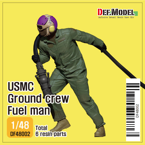 DEFモデル DF48002 1/48 アメリカ海兵隊 グランドクルー給油員(給油ノズル付)