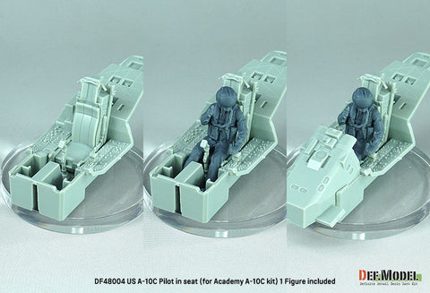 DEFモデル DF48004 1/48 アメリカ A-10C パイロット 着座姿勢(アカデミー 用)