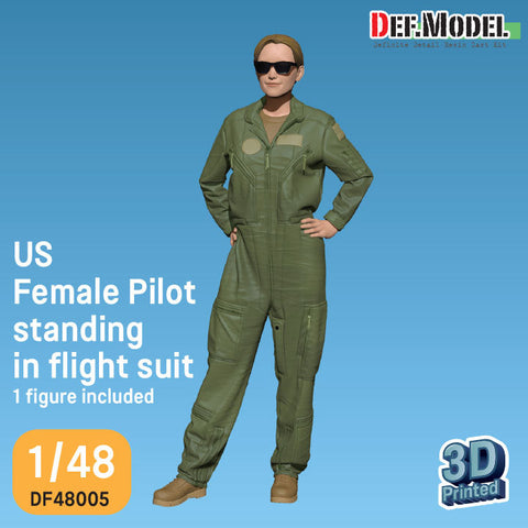 DEFモデル DF48005 1/48 アメリカ A-10C 女性パイロット フライトスーツ