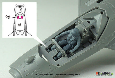 DEFモデル DF72004 1/72 韓国空軍 KF-21 ポラメ パイロットセット(1体) (アカデミー用)