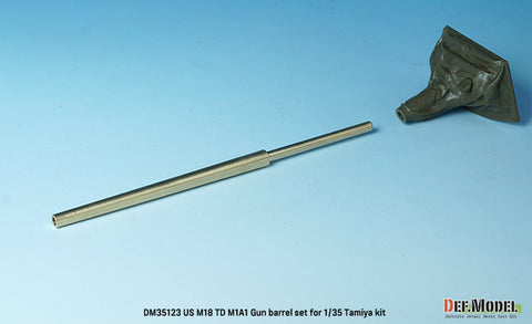 DEFモデル DM35123 1/35 WWII アメリカ 駆逐戦車 M18 ヘルキャット 76mm砲 M1A1真鍮製砲身セット(タミヤ用)