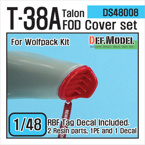 DEFモデル DS48008 1/48 T-38A タロン FOD カバーセット (ウルフパック用)