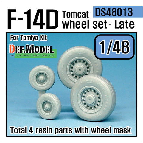 DEFモデル DS48013 1/48 グラマン F-14D トムキャット 自重変形タイヤ 後期タイプ (タミヤ用)