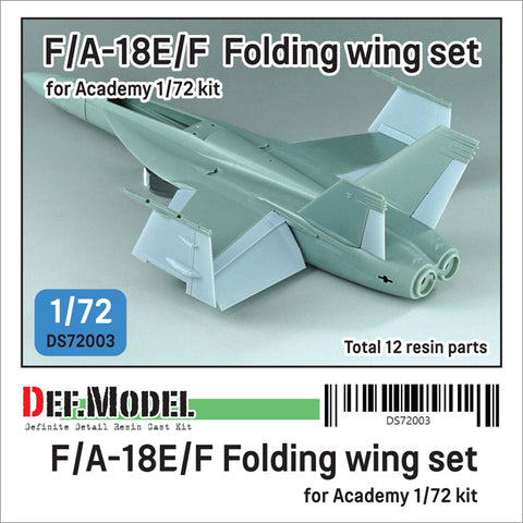 DEFモデル DS72003 1/72 F/A-18E/F スーパーホーネット フォールディングウイングセット (アカデミー用)