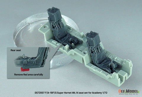 DEFモデル DS72007 1/72 F/A-18F/G スーパーホーネット Mk.14 イジェクションシート(アカデミー用)