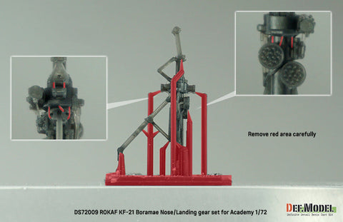 DEFモデル DS72009 1/72 韓国空軍 KF-21 ポラメ ランディングギアセット (アカデミー用)