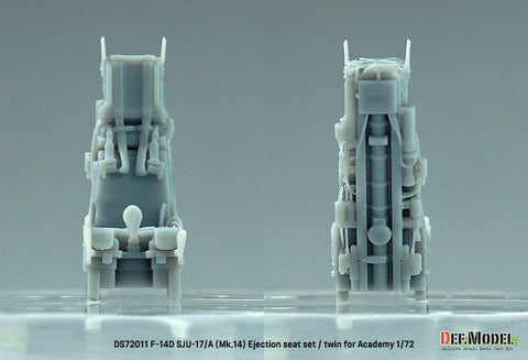 DEFモデル DS72011 1/72 F-14D トムキャット SJU-17/A (Mk.14) イジェクションシート (アカデミー用)