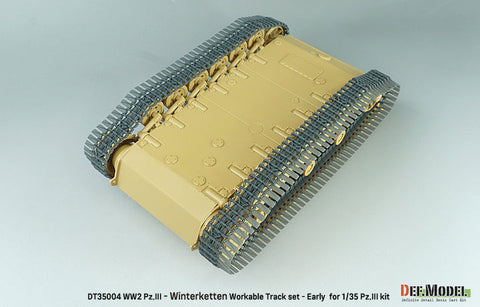 DEFモデル DT35004 1/35 WWII ドイツ III号戦車用 40cm可動履帯セット 冬季用ヴィンターケッテ (各社対応)