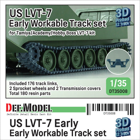 DEFモデル DT35008 1/35 アメリカ LVT-7 初期型 可動履帯セット(各社対応)