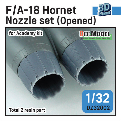 DEFモデル DZ32002 1/32 F/A-18A/B/C/D ホーネット用排気ノズル オープン (アカデミー用)
